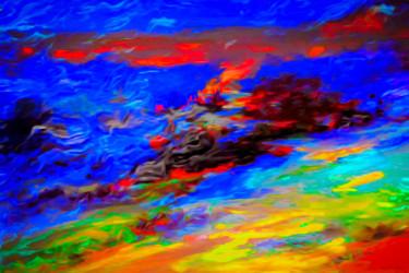 Pintura titulada "Chaleur avant l'ora…" por Vincent Sébart, Obra de arte original, Acrílico Montado en Bastidor de camilla d…