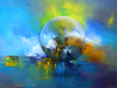 Peinture intitulée "Sphère#14" par Vincent Sébart, Œuvre d'art originale, Peinture numérique