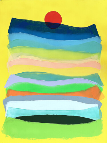 Pintura titulada "Nouvel arc-en-ciel" por Vincent Sébart, Obra de arte original, Acrílico Montado en Bastidor de camilla de…