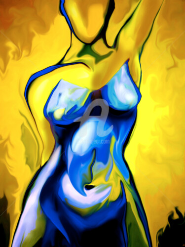 Digital Arts titled ""FLAMBOYANCE"" by Soy:), Original Artwork, Digital Painting