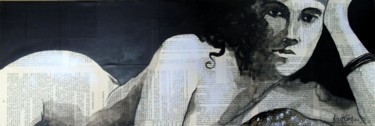Malerei mit dem Titel "n&b" von Vincent Tessier Xxc, Original-Kunstwerk, Tinte