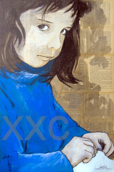 Malerei mit dem Titel "emm" von Vincent Tessier Xxc, Original-Kunstwerk, Acryl