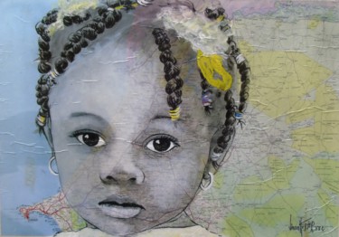 "Sénégal 3" başlıklı Tablo Vincent Tessier Xxc tarafından, Orijinal sanat, Akrilik