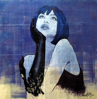 Peinture intitulée "Mlle de la Seiglière" par Vincent Tessier Xxc, Œuvre d'art originale, Acrylique