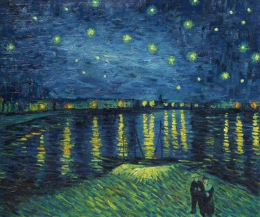 Malarstwo zatytułowany „VINCENT VAN GOGH -…” autorstwa Vincent Van Gogh, Oryginalna praca, Olej