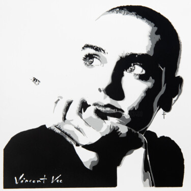 "Sinead O'Connor: Li…" başlıklı Tablo Vincent Vee tarafından, Orijinal sanat, Sprey boya