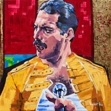 Картина под названием "Legendary Freddie M…" - Vincent Vee, Подлинное произведение искусства, Акрил