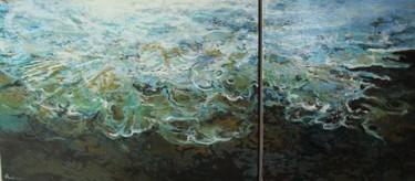 Peinture intitulée "Reflet d'eau, Breta…" par Vincent Chaulet, Œuvre d'art originale, Huile