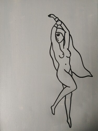 Peinture intitulée "Andromède" par Vincent Cheikh, Œuvre d'art originale, Acrylique