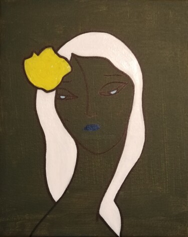 Pittura intitolato "Nina" da Vincent Cheikh, Opera d'arte originale, Acrilico