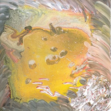 Peinture intitulée "POMME" par Vincent Kponton, Œuvre d'art originale, Acrylique