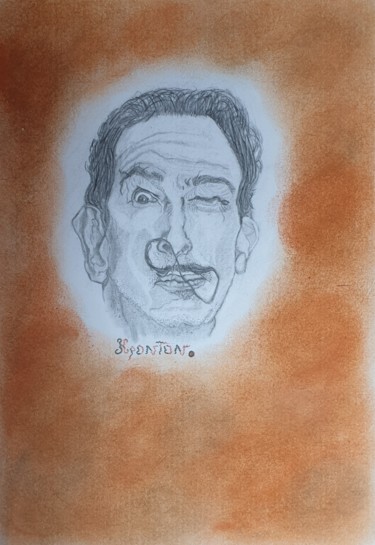 Tekening getiteld "Dessin" door Vincent Kponton, Origineel Kunstwerk, Potlood