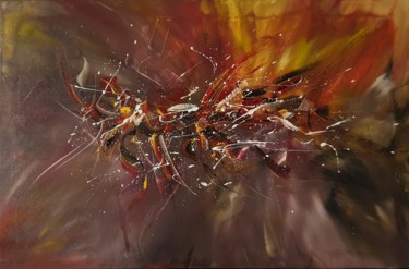 Peinture intitulée "Subjuguant" par Vincent Kponton, Œuvre d'art originale, Acrylique