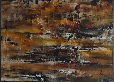 Painting titled "Abstract 5" by Vincent Kponton, Original Artwork, Acrylic