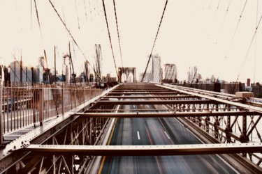 Fotografia intitolato "Brooklyn bridge" da Vincent Kurez, Opera d'arte originale