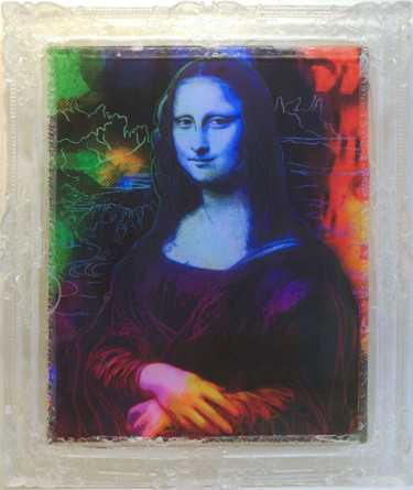 Sculpture titled "Mona Lisa" by Vincent Sabatier (VerSus), Original Artwork, Resin