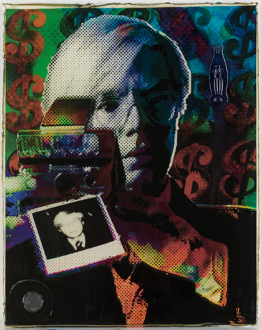 Skulptur mit dem Titel "andy Warhol" von Vincent Sabatier (VerSus), Original-Kunstwerk, Harz