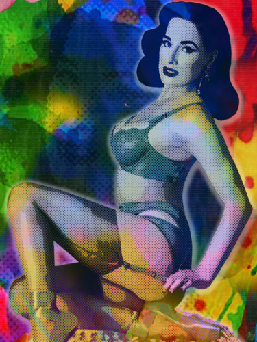 Arte digitale intitolato "DITA VON TEESE" da Vincent Sabatier (VerSus), Opera d'arte originale