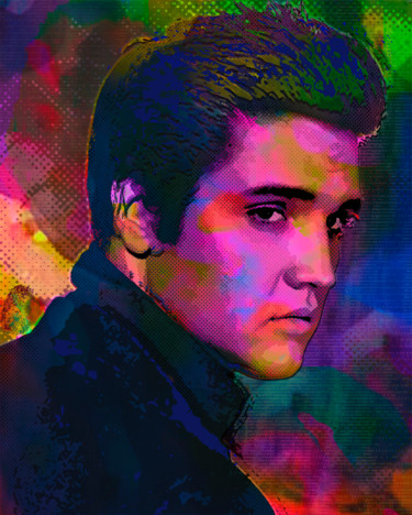 Arte digitale intitolato "Elvis" da Vincent Sabatier (VerSus), Opera d'arte originale