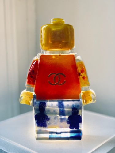 Sculpture titled "legoclusion N°16" by Vincent Sabatier (VerSus), Original Artwork, Mixed Media