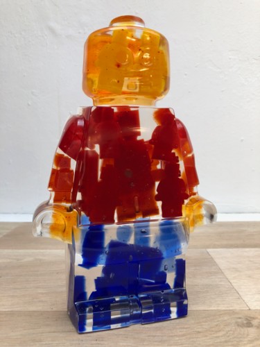 Sculptuur getiteld "legoclusion N°5" door Vincent Sabatier (VerSus), Origineel Kunstwerk, Gietwerk