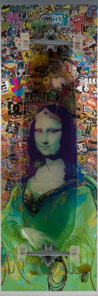 Sculpture titled "Wonder Mona" by Vincent Sabatier (VerSus), Original Artwork, Resin Mounted on Aluminium