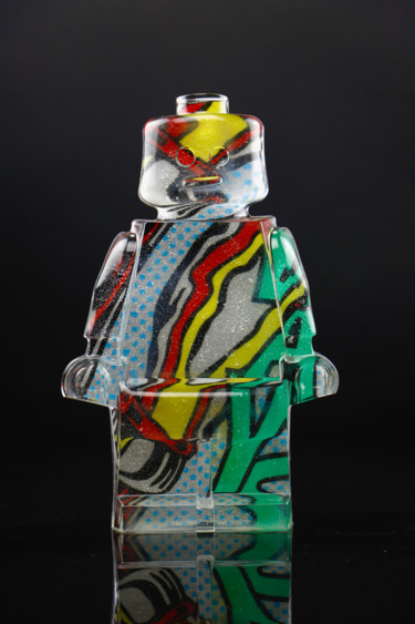 Sculpture titled "ROBOCLUSION POP2" by Vincent Sabatier (VerSus), Original Artwork, Casting