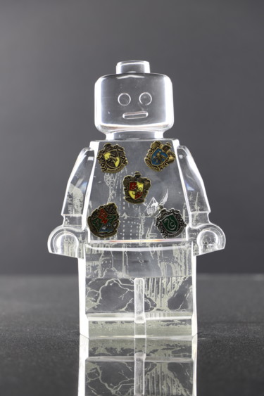 Sculpture titled "ROBOCLUSION Harry P…" by Vincent Sabatier (VerSus), Original Artwork, Resin