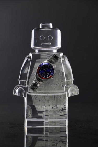 Sculpture titled "ROBOCLUSION ROLEX P…" by Vincent Sabatier (VerSus), Original Artwork, Resin