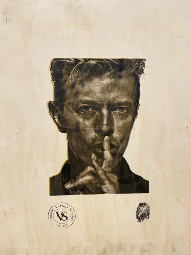 Incisioni, stampe intitolato "Bowie for ever" da Vincent Sabatier (VerSus), Opera d'arte originale, Serigrafia