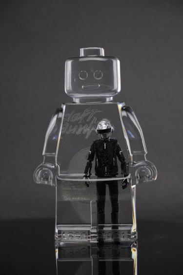 Sculpture intitulée "Daft Punk THOMAS 2" par Vincent Sabatier (VerSus), Œuvre d'art originale, Résine