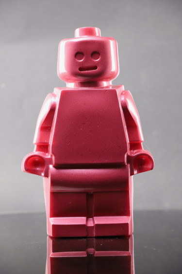 Sculpture titled "ROBOCLUSION PINK" by Vincent Sabatier (VerSus), Original Artwork, Resin