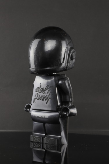 Roboclusion Guy Manuel helmet Sculpture titled "Roboclusion Guy Man…" by Vincent Sabatier (VerSus), Original Art, Resin