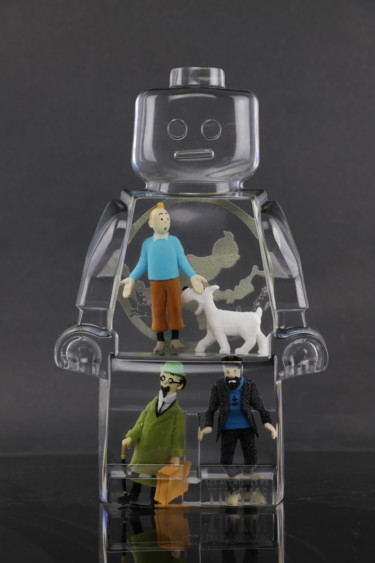 TINTIN 6 Sculpture titled "TINTIN 6" by Vincent Sabatier (VerSus), Original Art, Resin