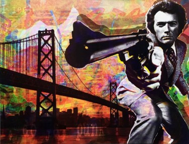 "Dirty Harry SERIGRA…" başlıklı Baskıresim Vincent Sabatier (VerSus) tarafından, Orijinal sanat, Serigrafi