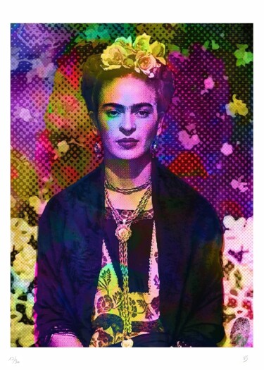 Printmaking titled "FRIDA SERIGRAPHIE" by Vincent Sabatier (VerSus), Original Artwork, Screenprinting