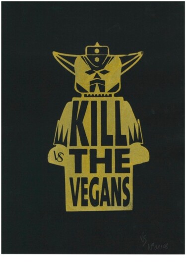Incisioni, stampe intitolato "serigraphie kill th…" da Vincent Sabatier (VerSus), Opera d'arte originale, Serigrafia
