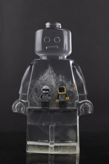 Sculpture titled "Roboclusion DAFT PU…" by Vincent Sabatier (VerSus), Original Artwork, Resin