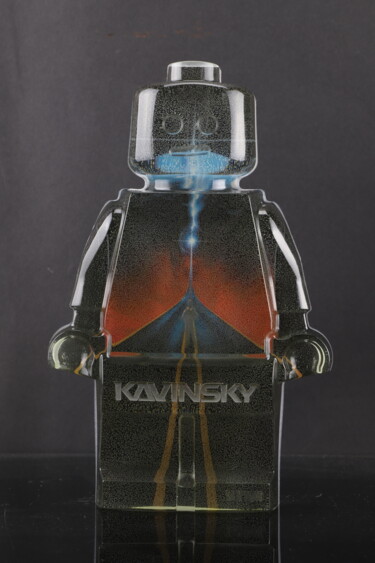 Sculpture titled "Roboclusion Kavinsk…" by Vincent Sabatier (VerSus), Original Artwork, Resin