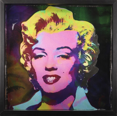 Schilderij getiteld "Marilyn Monroe" door Vincent Sabatier (VerSus), Origineel Kunstwerk, Hars