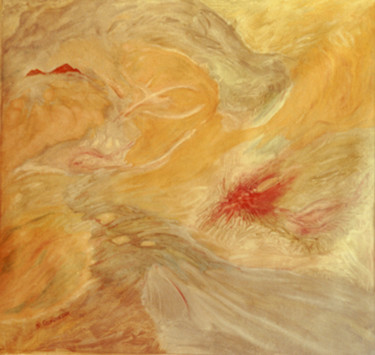 Pittura intitolato "30-river-olio-su-te…" da Vincent, Opera d'arte originale, Olio