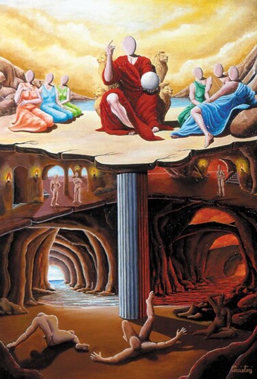 Pittura intitolato "Potere 1" da Vincenzo Conciatori, Opera d'arte originale, Acrilico