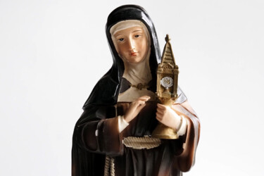 Photography titled "Santa Chiara statue…" by Vincenzo Izzo, Original Artwork, Digital Photography