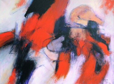 Peinture intitulée "Pesci rossi" par Vincenzo Izzo, Œuvre d'art originale, Huile
