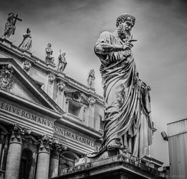 Fotografie getiteld "San Pietro" door Vincenzo Lana, Origineel Kunstwerk, Digitale fotografie Gemonteerd op Frame voor houte…