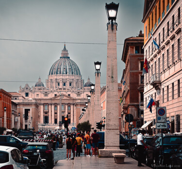 "Basilica di San Pie…" başlıklı Fotoğraf Vincenzo Lana tarafından, Orijinal sanat, Dijital Fotoğrafçılık Ahşap Sedye çerçeve…