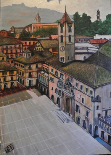 Painting titled "Ascoli Piceno" by Vincenzo Neri, Original Artwork, Acrylic
