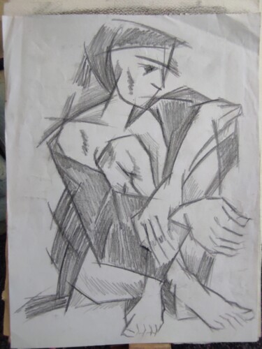 Painting titled "Arte moderna" by Vincenzo Piras, Original Artwork, Pencil