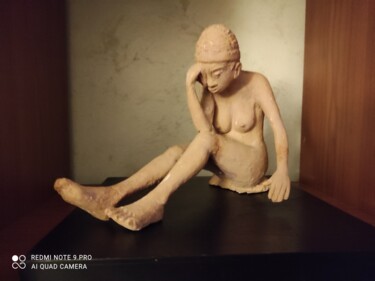 Escultura titulada "Ragazza" por Vincenzo Piras, Obra de arte original, Terracota