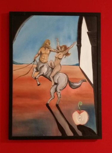Pittura intitolato "Lussuria" da Scafato, Opera d'arte originale, Olio